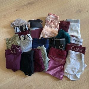 Mix of Women’s Underwear/Panties (22) Victorias Secret, Calvin Klein and More